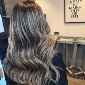 Long textured hair with fringe bury town centre