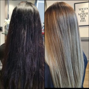 hair colour transformations at Antonys hair salon Bury