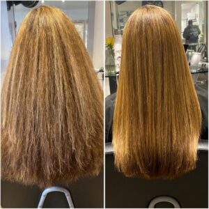 nanokeratin hair smoothing at antonys hair salon in Bury